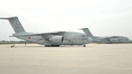 【鳥取】イスラエル・イラン戦闘激化　日本人退避に備えC-2輸送機が航空自衛隊美保基地から出発